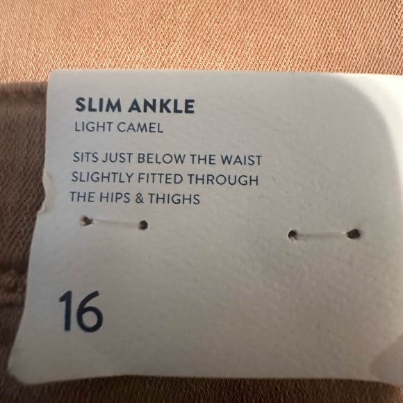 J.Jill Slim Ankle Pants - Light Camel, Size 16, NWT - Picture 8 of 13